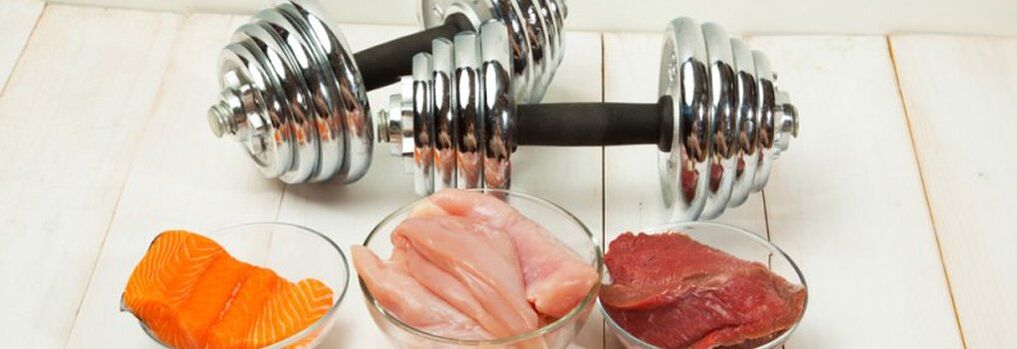 蛋白质饮食菜单中的鱼、家禽和牛肉片